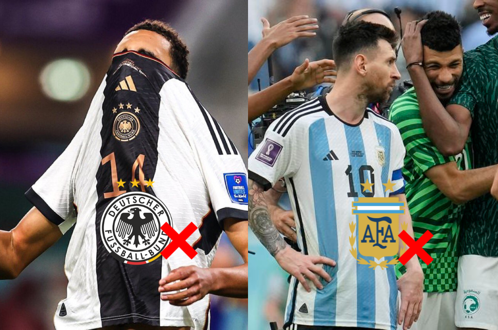 Batacazos mundiales: Alemania y Argentina caen en su debut y tienen medio pie fuera del Mundial de Qatar
