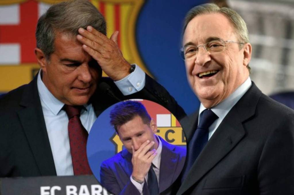 ''Mientras la afición le lloraba a Messi, Laporta se comía una mariscada con el presidente del Real Madrid''