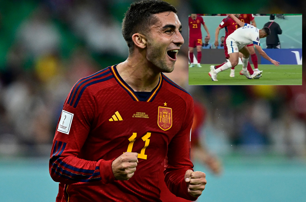 ¡Humillación a Costa Rica! Óscar Duarte se equivoca, el árbitro pita penal y Ferran Torres transforma el tercero de España