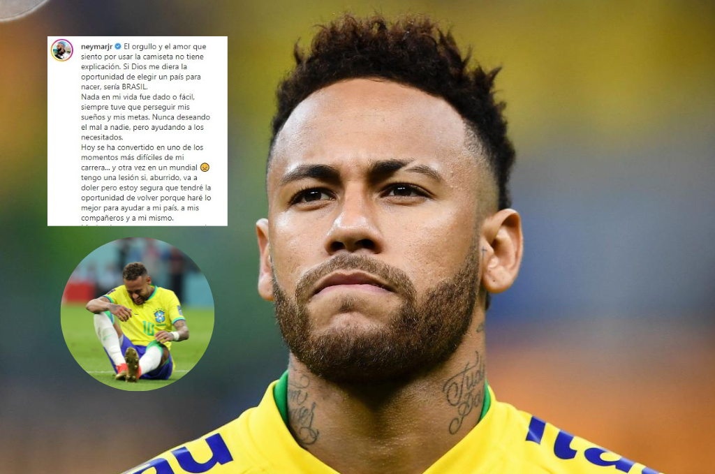 Neymar se pronuncia en redes sociales tras su lesión: “soy un hijo del Dios de lo imposible y mi fe no tiene fin”