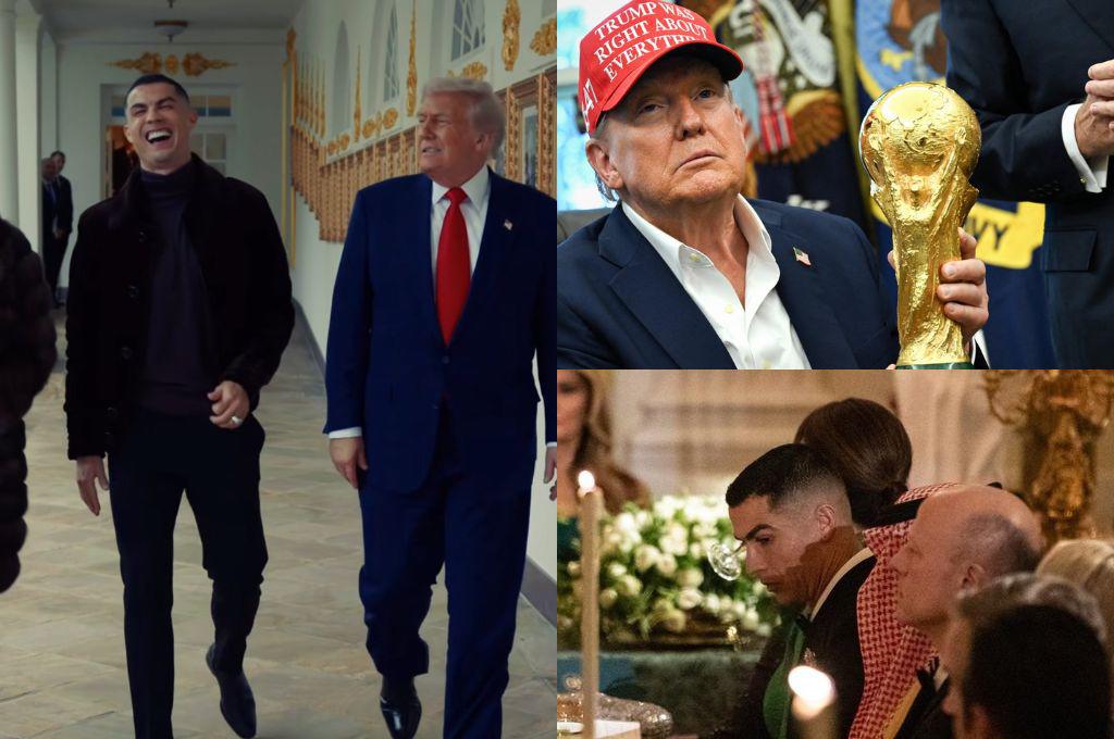 Donald Trump le dice en la cara a Cristiano Ronaldo quién es el mejor de la historia y el motivo de la cena en la Casa Blanca