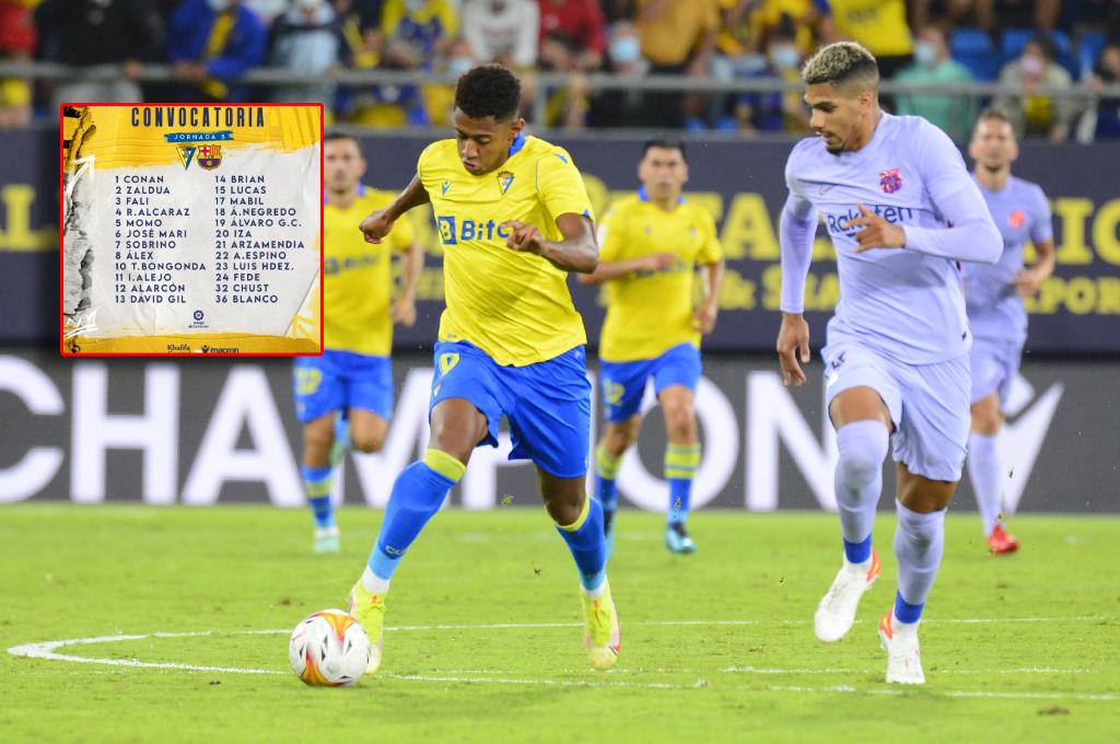 El hondureño Choco Lozano es baja del Cádiz para enfrentar al Barcelona: “Viene renguenado desde la fecha 1”