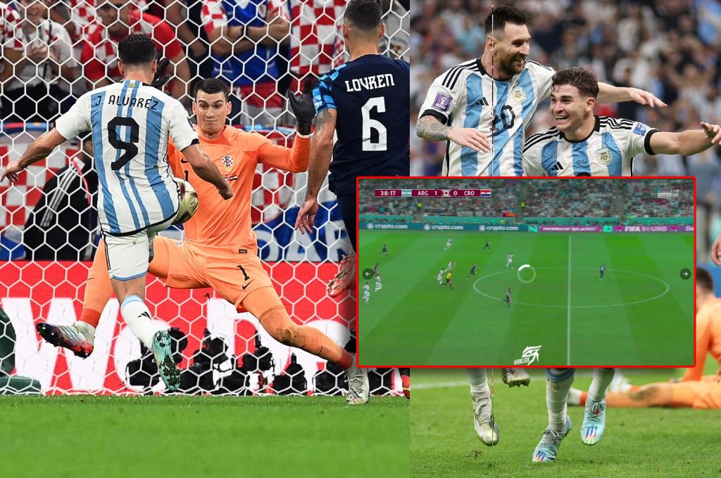 Salió como bala desde su propia área y la finalizó con clase: así fue el gol de Julián Álvarez en el Argentina - Croacia