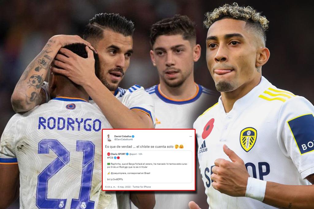 Diario Sport publica que Raphinha es mejor que Rodrygo y Dani Ceballos responde: ‘‘El chiste se cuenta solo’’