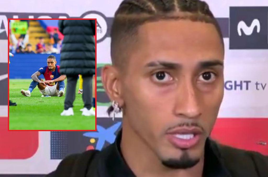 Raphinha sale enojado y envía mensaje a sus compañeros tras la derrota ante Las Palmas: “no salgo satisfecho”