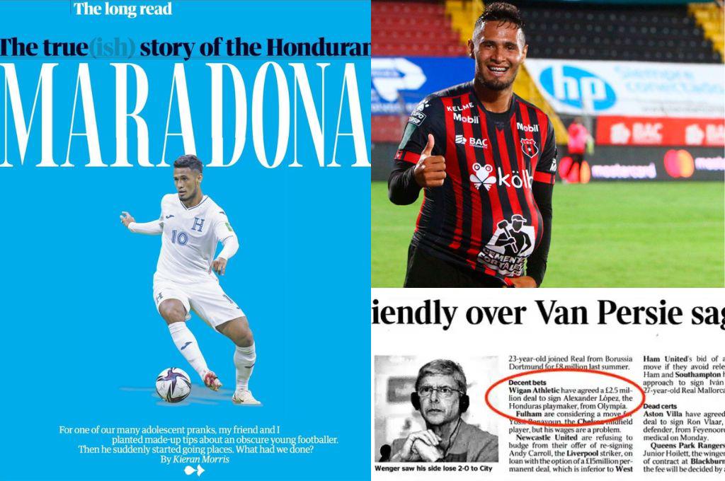 La insólita historia de periodista inglés que hizo creer al mundo que Alex López era el “Maradona hondureño”