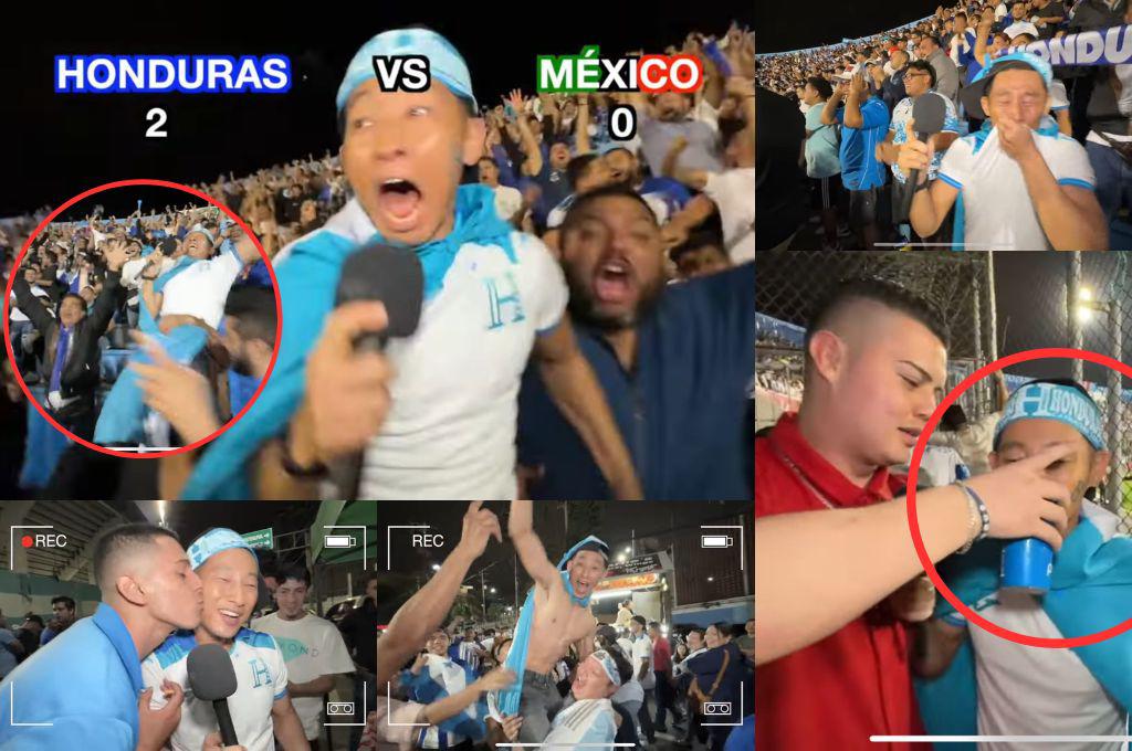 ¡Besó el escudo! Shin Fujiyama estalló de la locura en el triunfo de Honduras vs México: el mensaje a Choco y ¿le gustó la cerveza?