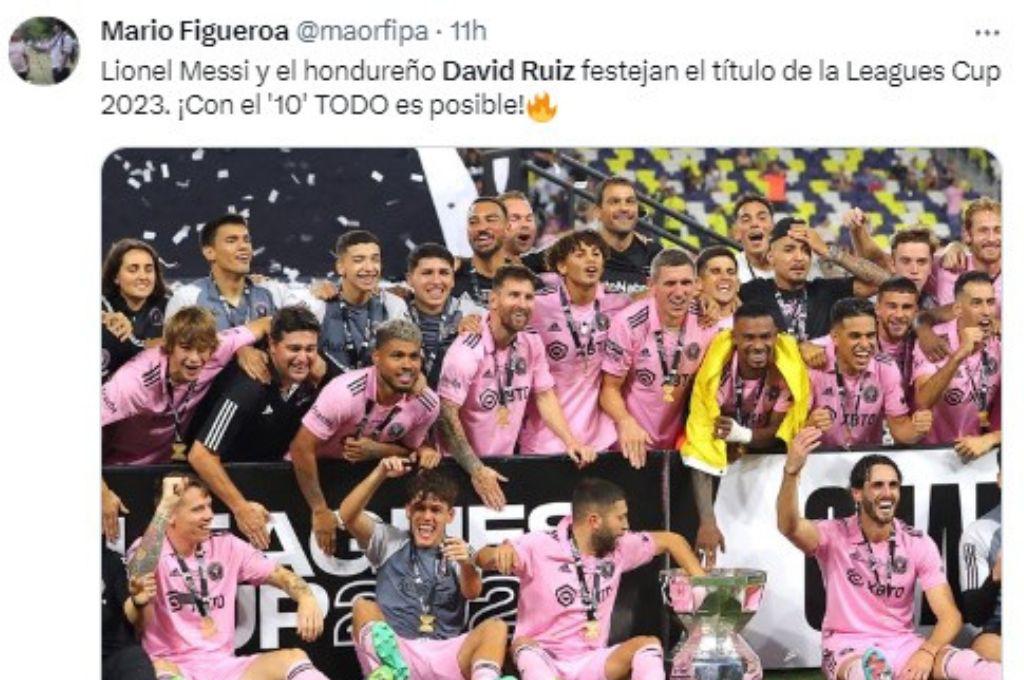 “Un hondureño es campeón con Messi”, “Un penal con categoría”: Los tremendos elogios a David Ruiz tras quedar campeón con Inter Miami