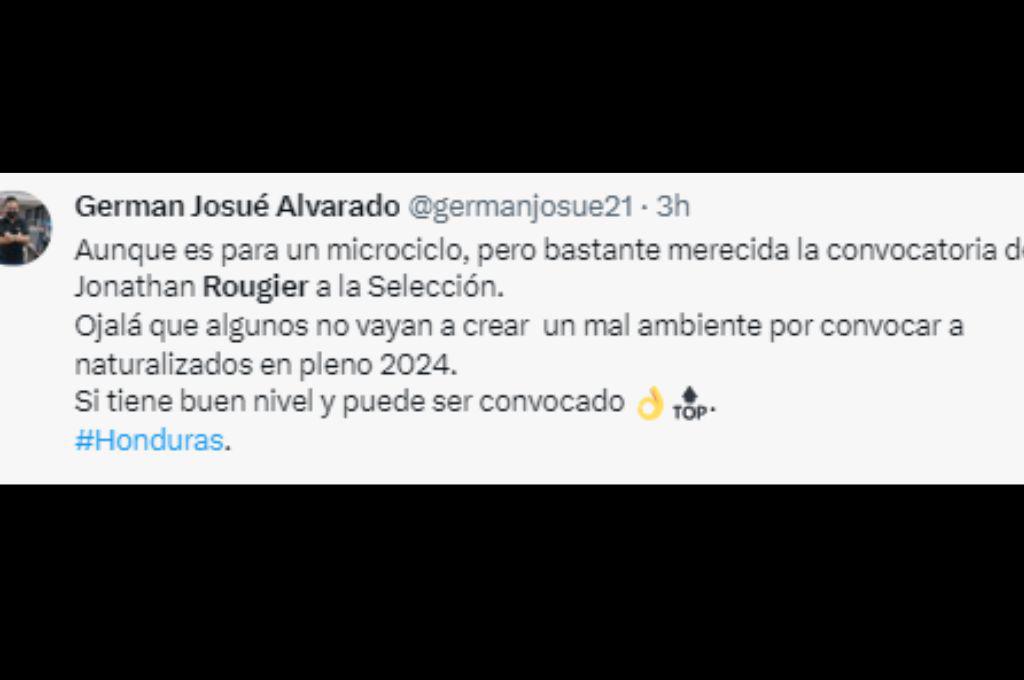 “Rueda es un acomodado”, “más que merecido”: así reaccionó la prensa hondureña tras el llamado de Rougier a la ‘H’”