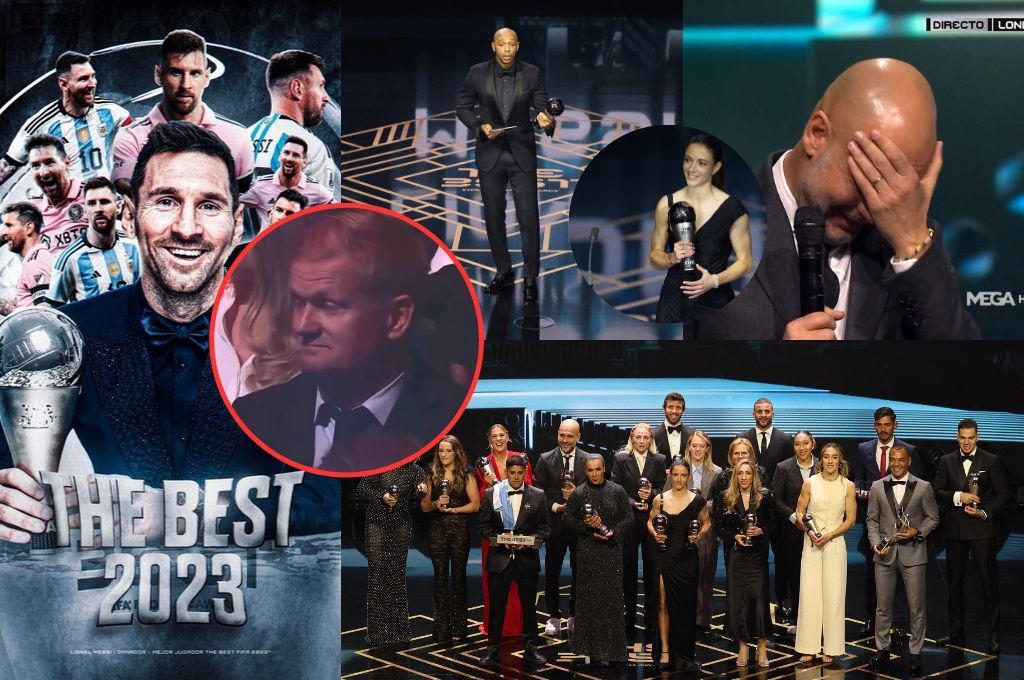 La ‘burla’ de Messi en los Premios The Best, la frustrante reacción del padre de Haaland y Mbappé le ‘dio’ el trofeo al argentino