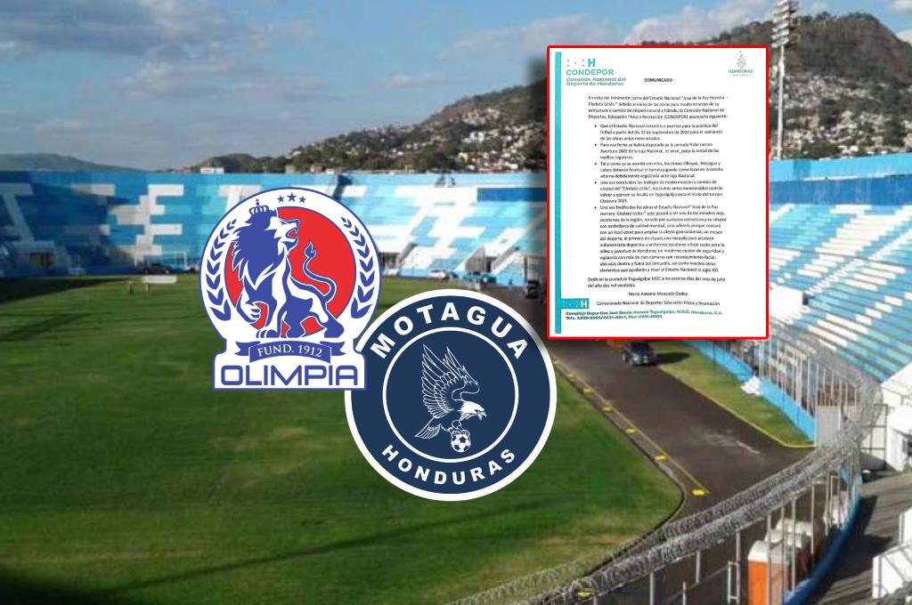 Olimpia y Motagua conocen fecha en que dejarán de usar el estadio Nacional por temas de remodelación; ¿dónde jugarán?