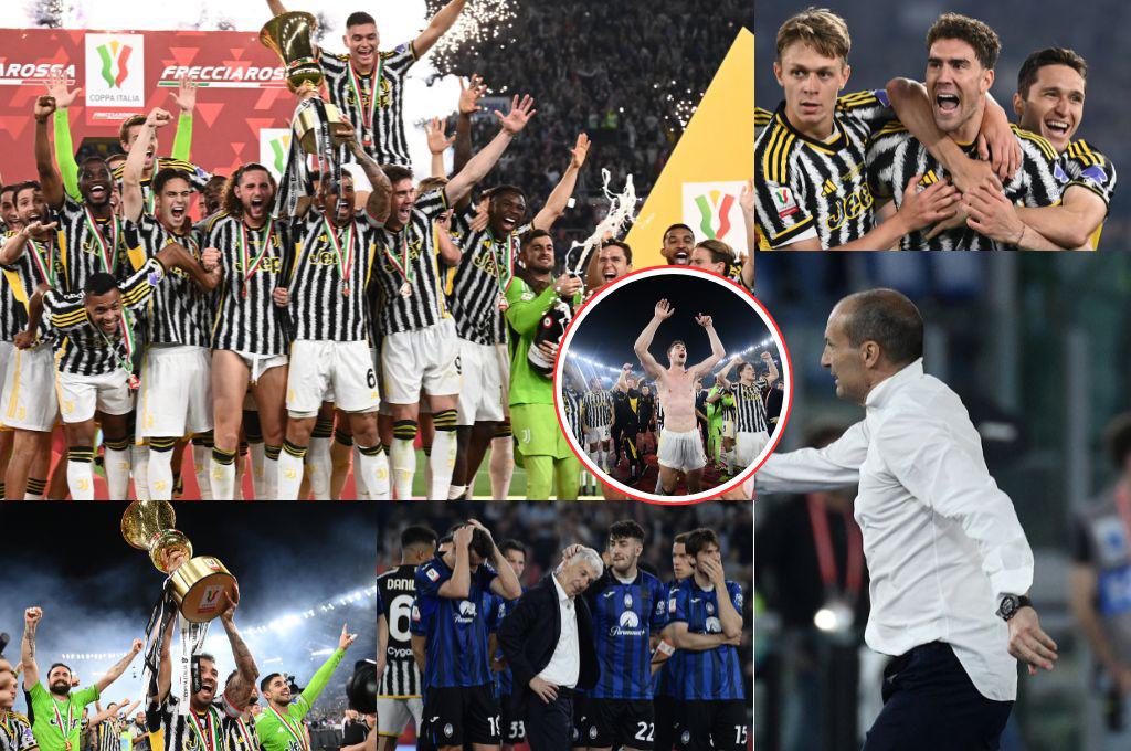 Allegri se desvistió en plena final, la reacción de Gasperini y la Juventus rompe la sequía de títulos en Italia