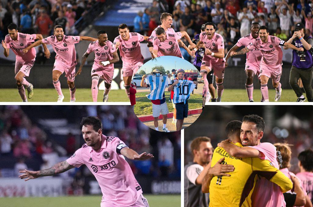 Messi puso la fiesta en Dallas y así fue la celebración del Inter de Miami tras su pase a los cuartos de final de la Leagues Cup