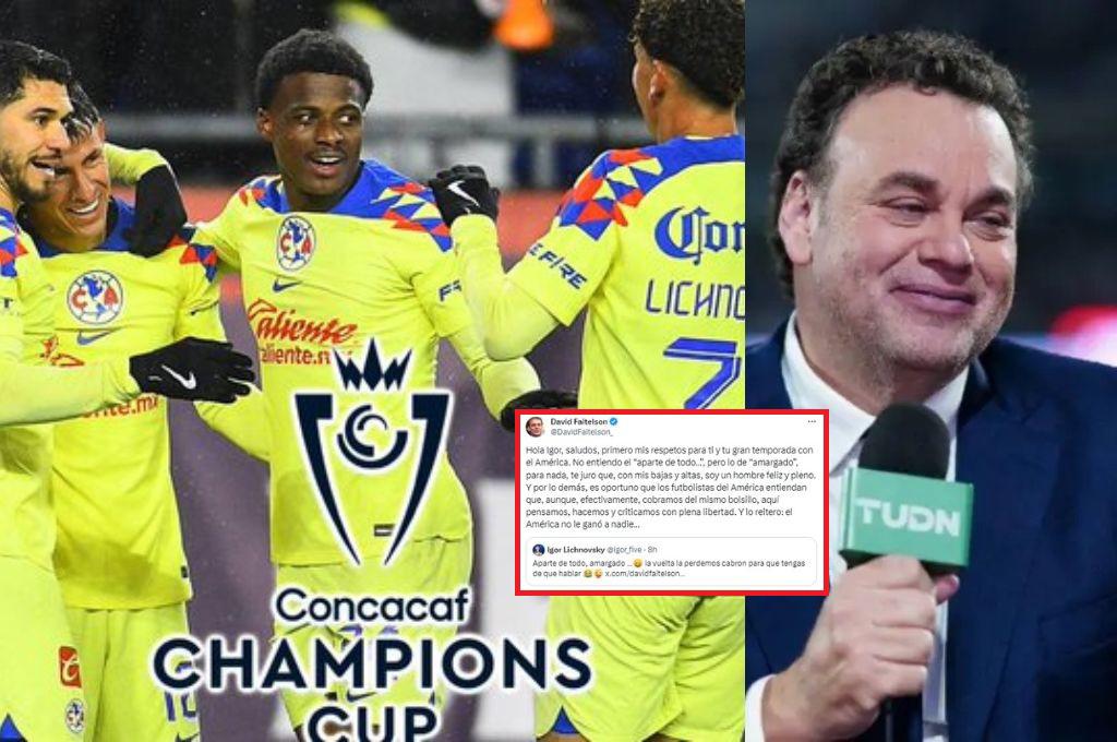 Futbolista de América se engancha con David Faitelson y el polémico periodista responde: “Bájense de la nube”