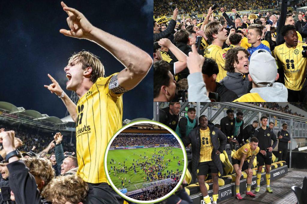 La burla del país: Invadieron el campo para celebrar el ascenso de su club, pero la fiesta se acabó por un hecho inesperado