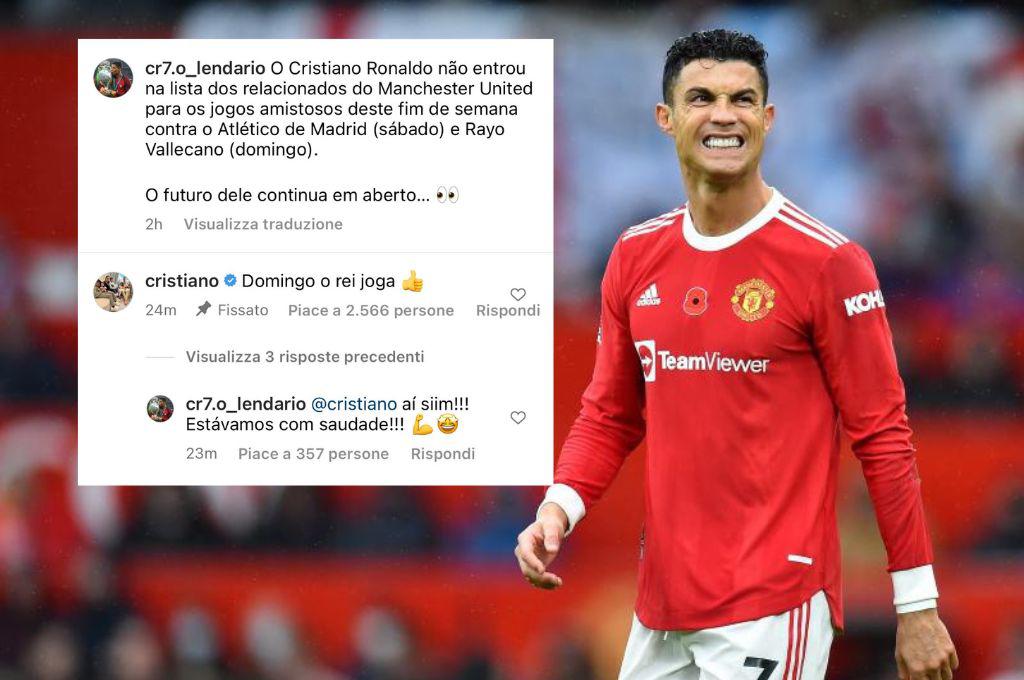 El sorpresivo anuncio de Cristiano Ronaldo ante los rumores de su salida del Manchester United: “El domingo juega el rey”