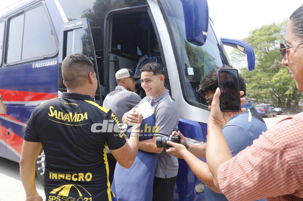 Mucho optimismo y con una duda: Así fue la salida de Real España rumbo a Tegucigalpa para enfrentar a Olimpia