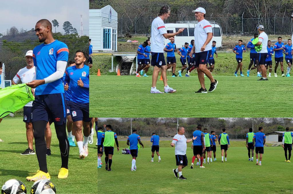 Bengtson sigue alegre tras anotarle a Motagua y el Chelito es el alma del Olimpia: así vivió Troglio el entreno del León