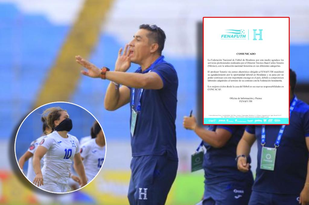 Fenafuth anuncia salida del Seleccionador Femenino, el mexicano Juan Carlos Tenorio, y su sucesor sería un hondureño