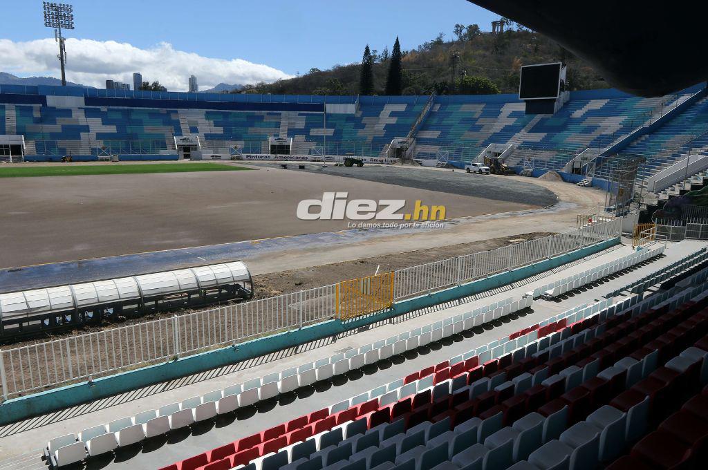 ¡Una belleza! Así luce el estadio Nacional Chelato Uclés con la implementación del césped sintético ¿Cuándo estará listo?