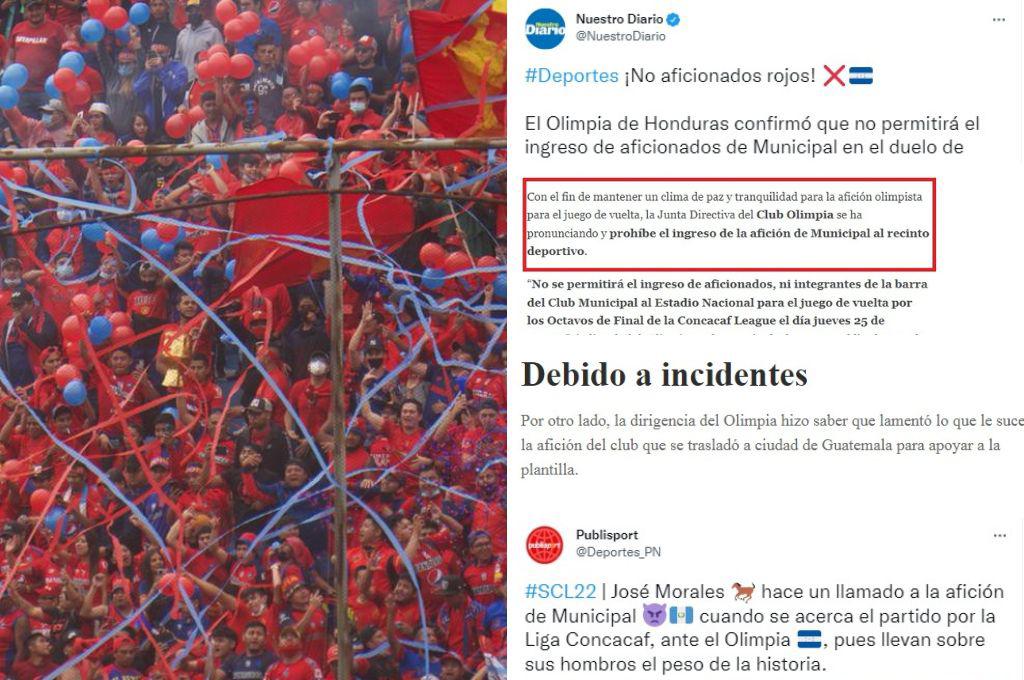“Decisión acertada y lamentan lo sucedido”: La reacción de la prensa ante la prohibición de Olimpia a los aficionados de Municipal