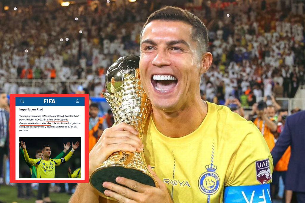 Cristiano Ronaldo suma nuevo trofeo: FIFA, en su página oficial, reconoce como título la Copa de Clubes Árabes que ganó con Al-Nassr