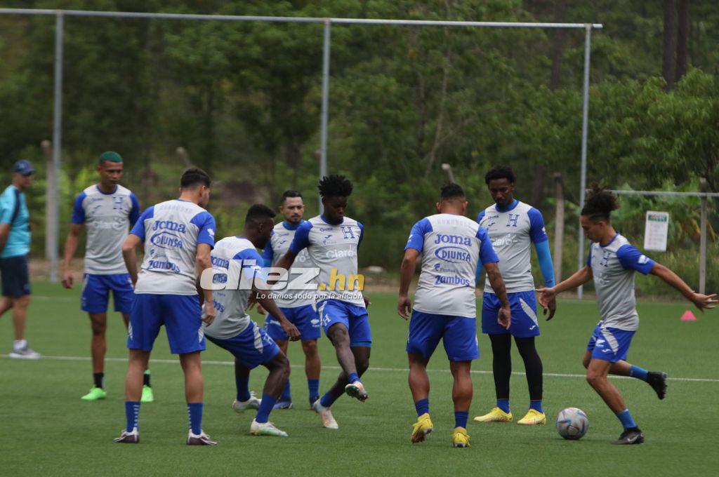 Quioto, con permiso especial, y el otro legionario que no se ha sumado; así fue el primer entrenamiento de Honduras de cara al duelo con Argentina