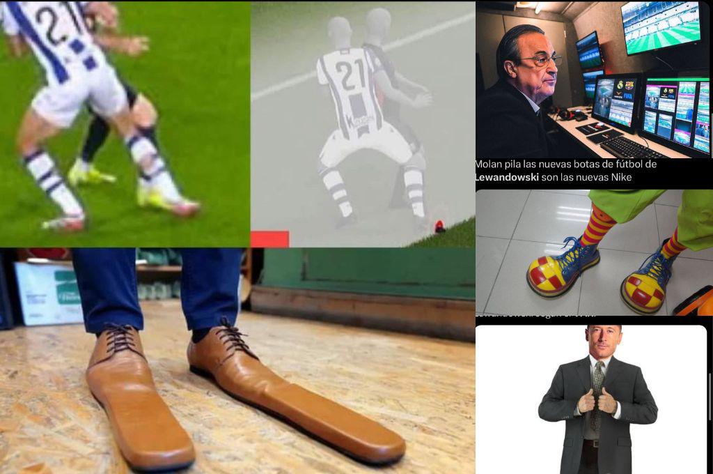 Los tacos de Lewandowski son protagonistas: Los mejores memes del gol anulado en el Barcelona-Real Sociedad