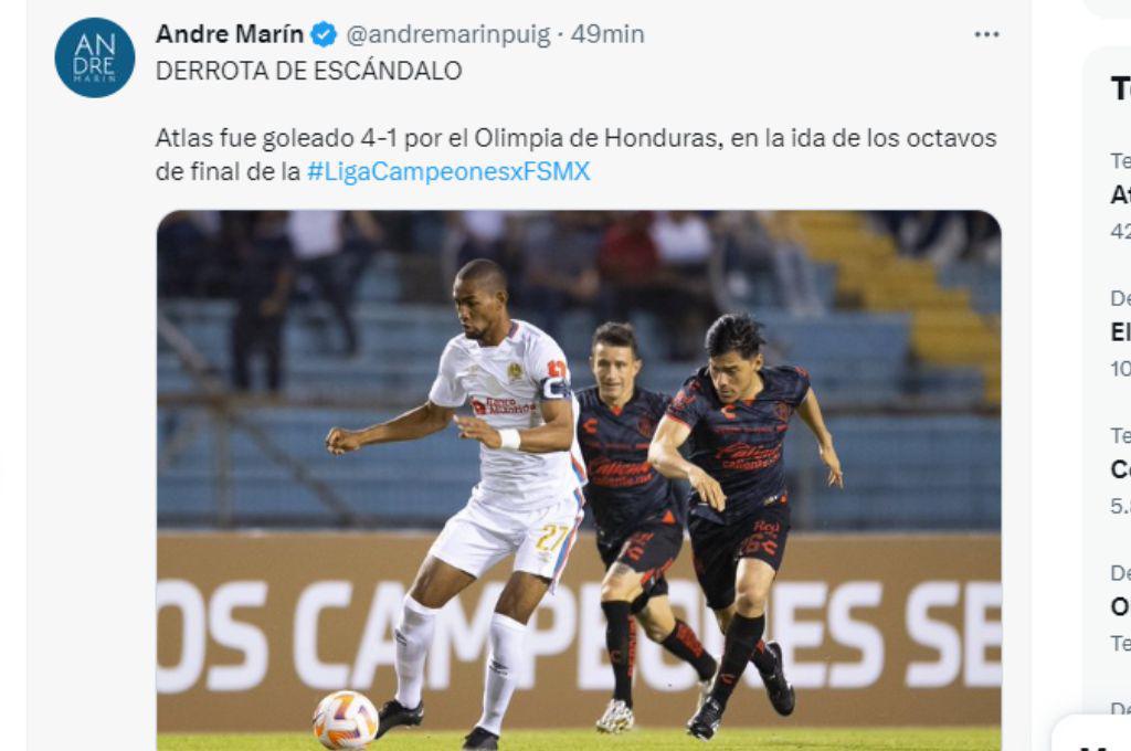 ¡Ridículo y goleada de escándalo! Prensa mexicana y hondureña salen al paso tras la paliza de Olimpia al Atlas por la Champions de Concacaf