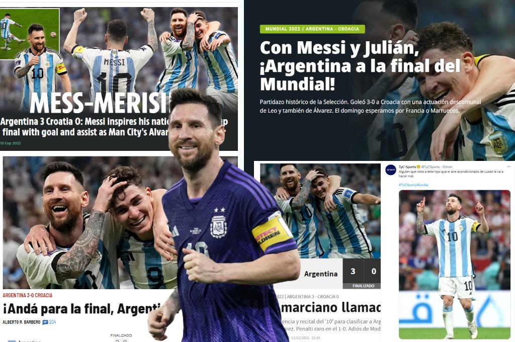 El mundo rendido ante “un marciano llamado Messi”: medios piden “vestir” a Leo tras exhibirse en el Argentina - Croacia