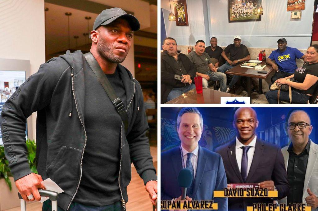 David Suazo, invitado de lujo de la New Orleans Cup y así comparte con los hondureños previo al sorteo del evento