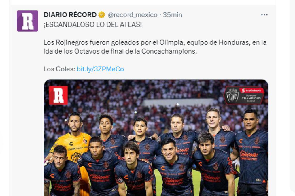 ¡Ridículo y goleada de escándalo! Prensa mexicana y hondureña salen al paso tras la paliza de Olimpia al Atlas por la Champions de Concacaf