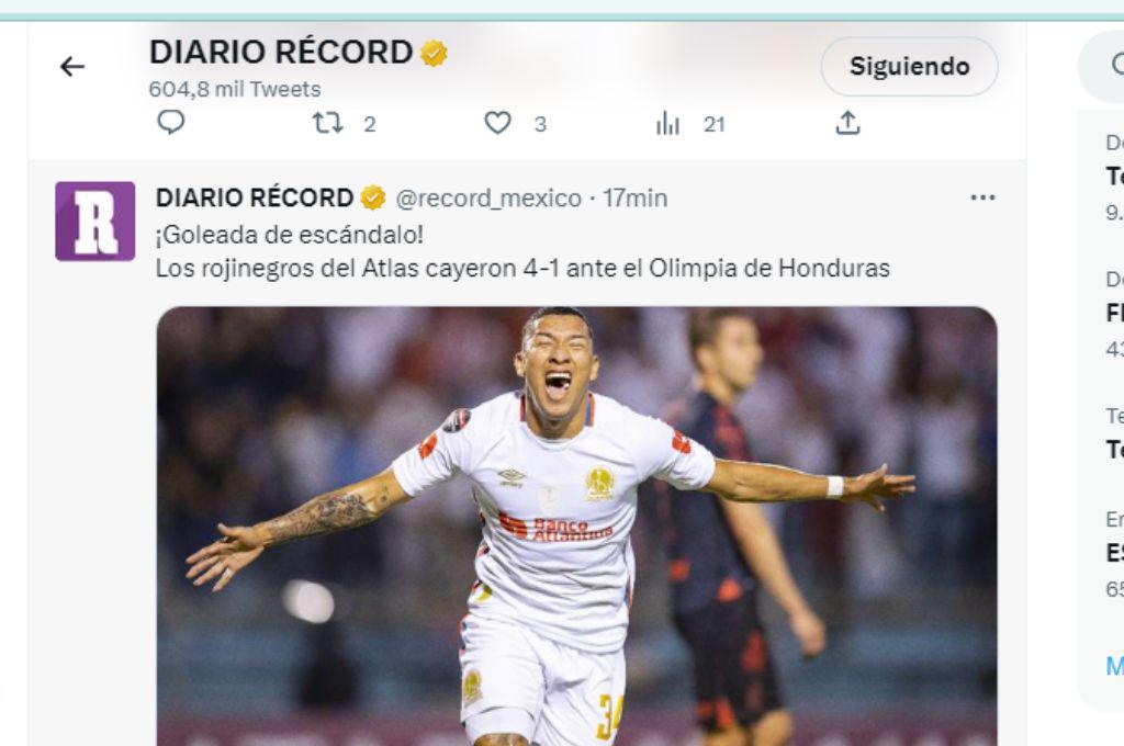 ¡Ridículo y goleada de escándalo! Prensa mexicana y hondureña salen al paso tras la paliza de Olimpia al Atlas por la Champions de Concacaf