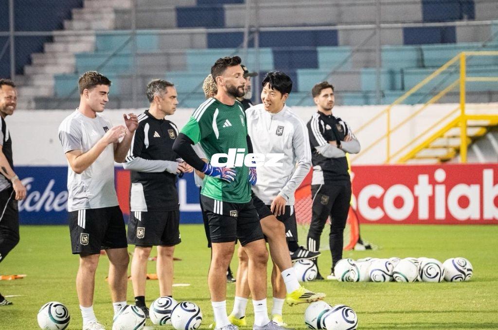 Heung-min Son y Hugo Lloris se divirtieron en el Estadio Morazán y un viejo conocido regresó, ¿qué pasó en el entreno de Los Ángeles FC?