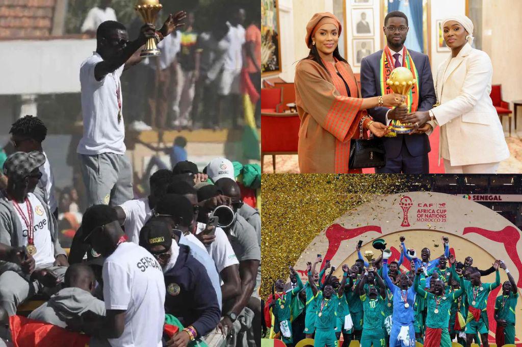 Senegal hundió a Marruecos y él se fue a festejar con sus dos esposas la Copa Africana: Siempre están...