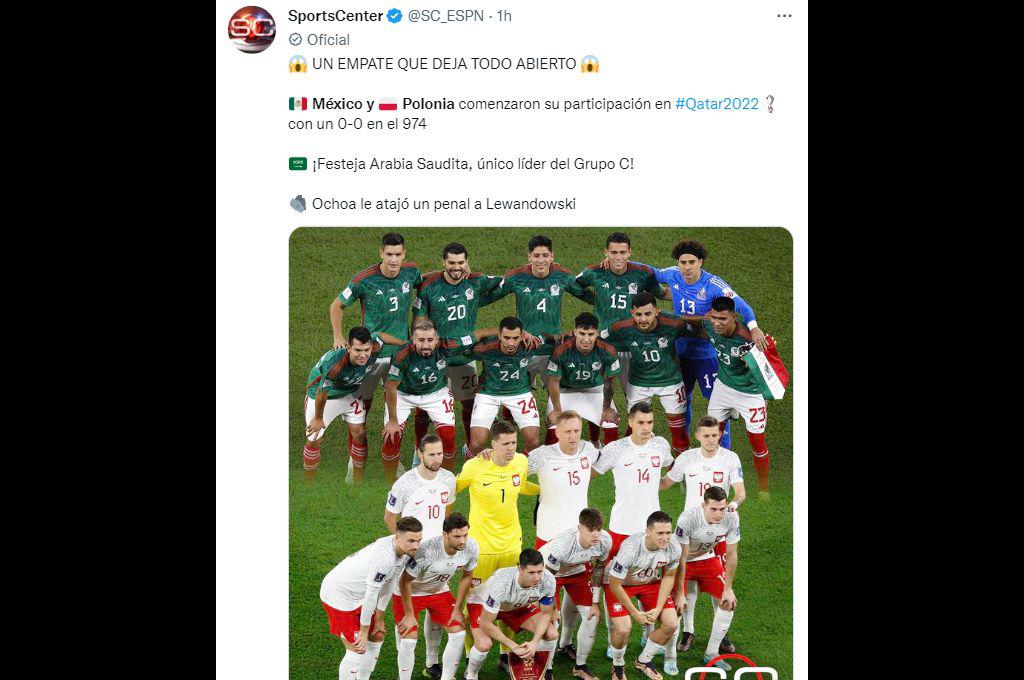 Alaban a Ochoa, le piden más al Chucky y Argentina sigue viva: así reaccionó la prensa tras el empate de México y Polonia