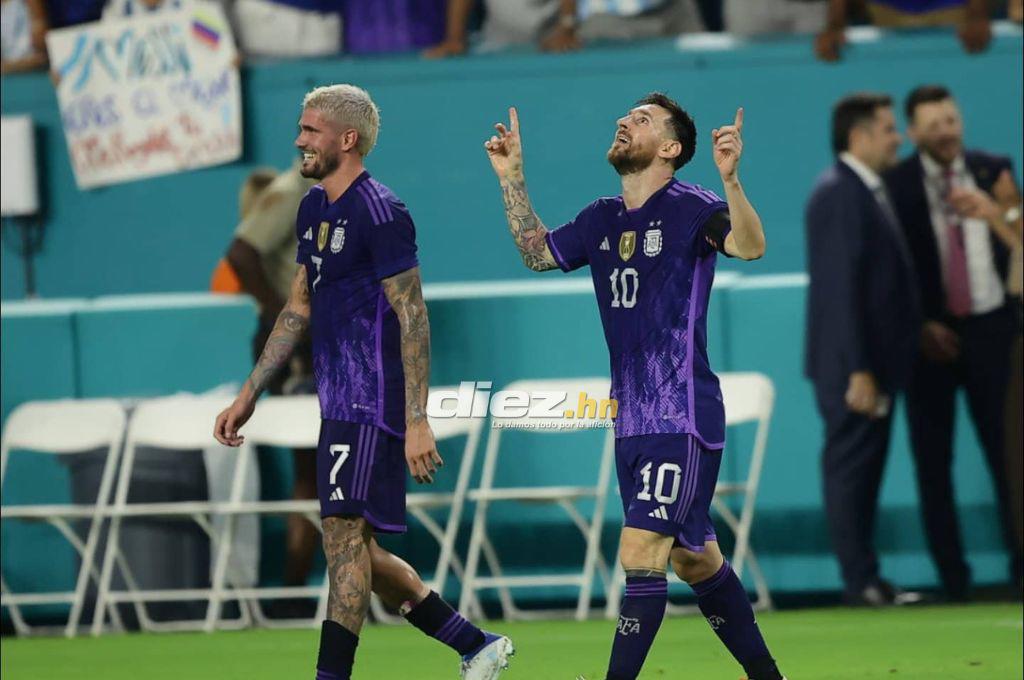 NO SE VIO EN TV del Argentina-Honduras: La bronca entre De Paul y Deiby, las selfies de Denil Maladonado y la petición a Messi con el Barcelona