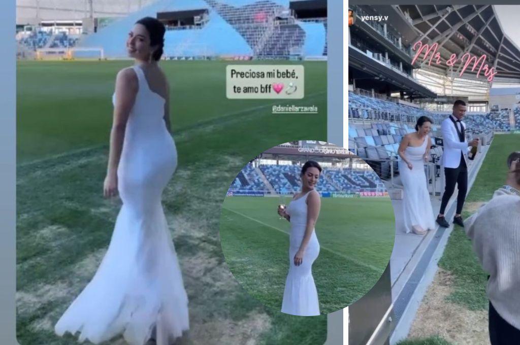 Kervin Arriaga sorprende y se casa con la hermosa Daniella Zavala en el estadio del Minnesota United