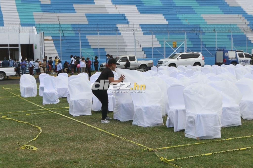 ¡Todo listo! Así luce el estadio Nacional de Tegucigalpa para la toma de posesión de Xiomara Castro