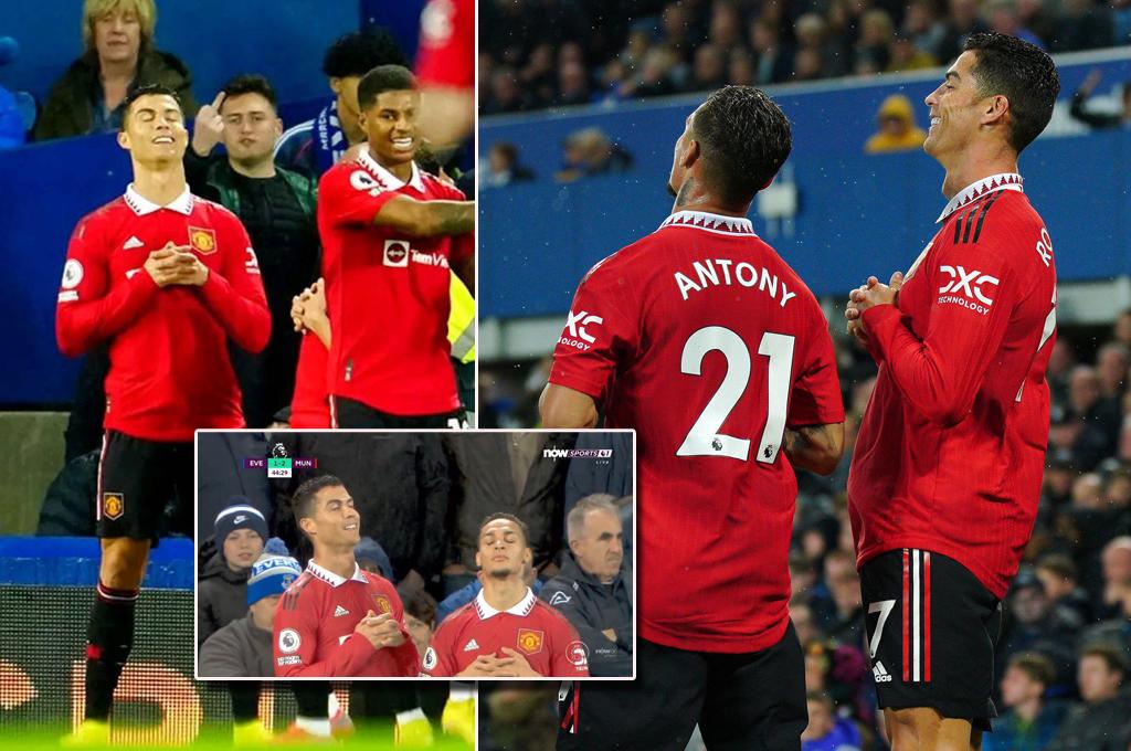 ¡No está acabado! La nueva celebración de Cristiano Ronaldo luego de marcar con el Manchester United su gol 700