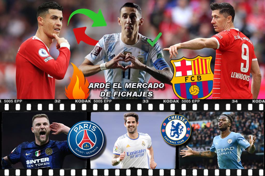Mercado de Europa: el nuevo club de Di María, los tres fichajes de Xavi para el Barça y Cristiano Ronaldo rechaza a este equipo