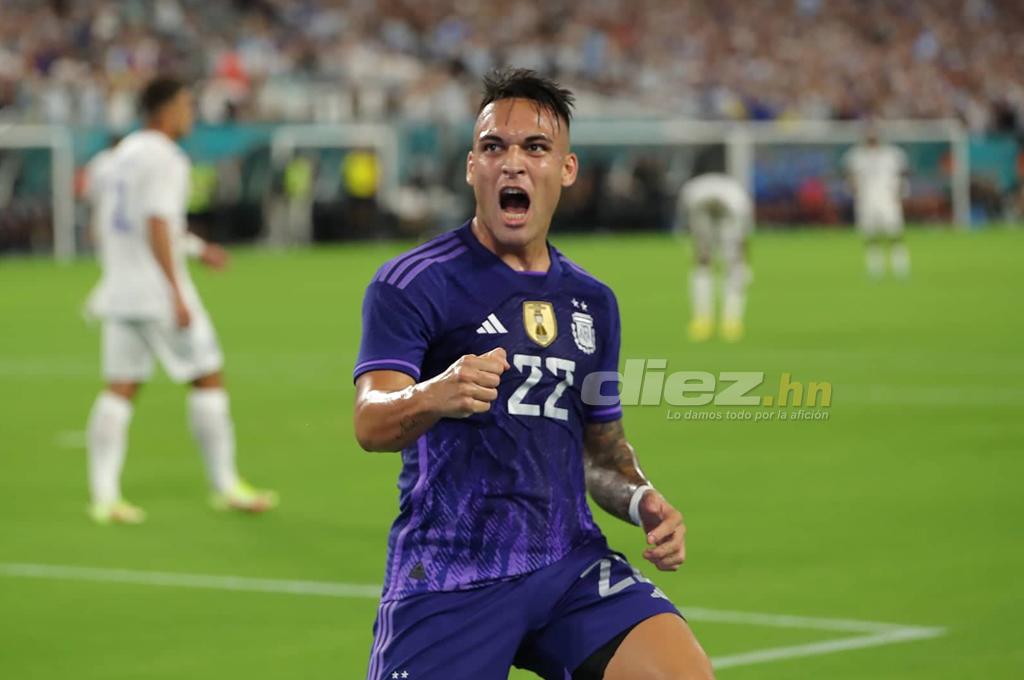 Lautaro Martínez anotó contra Honduras su gol número 21 a nivel de selecciones. (Foto Joseph Amaya)