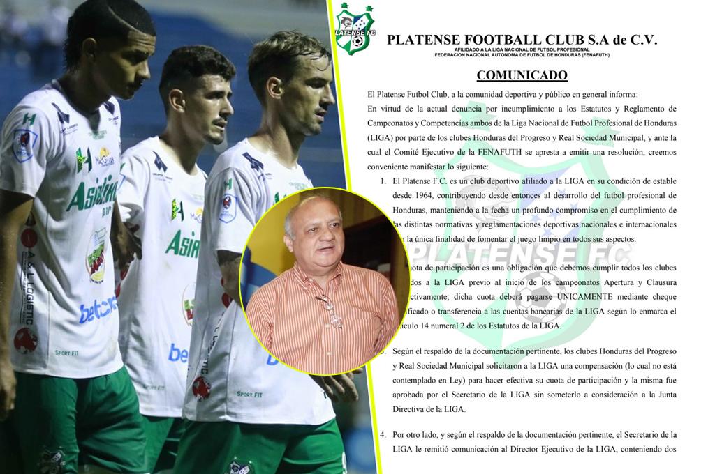 Platense denuncia que Salomón Galindo remitió cheques sin fondos de Honduras Progreso y Real Sociedad para pago de “cuota de participación”