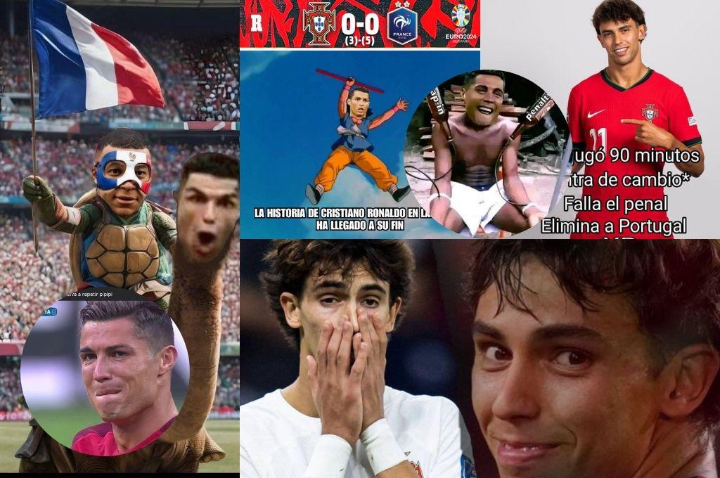 Cristiano Ronaldo queda eliminado con Portugal ante Francia y los memes no lo perdonan ¡Joao Félix es protagonista!