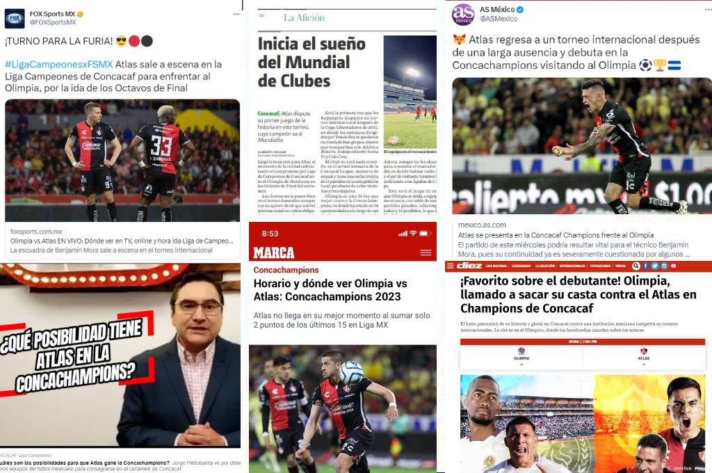 ¡Revelan su cábala! Lo que dice la prensa mexicana y hondureña sobre el Olimpia vs Atlas: “Es el que menos posibilidades tiene...”