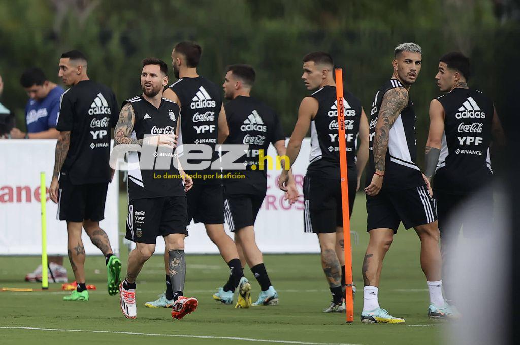 Así fue el segundo entreno de Argentina en Miami: liderado por Messi, Di María concentrado y las hermosas aficionadas