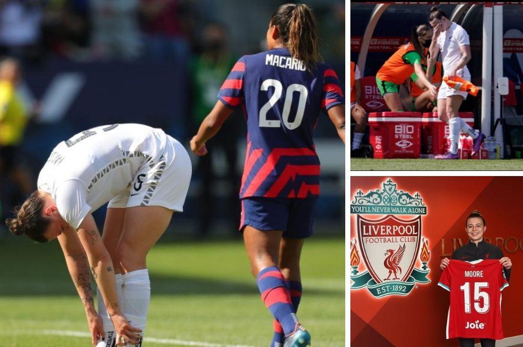 Hito en el fútbol: Meikayla Moore, la jugadora que hizo un hat-trick ante Estados Unidos, pero en su propia meta