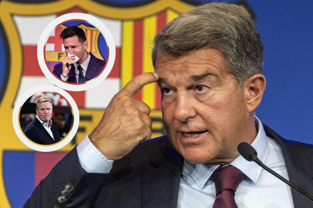 Laporta habla de la salida de Messi y sorprende con su confesión; y responde a los ataques de Koeman