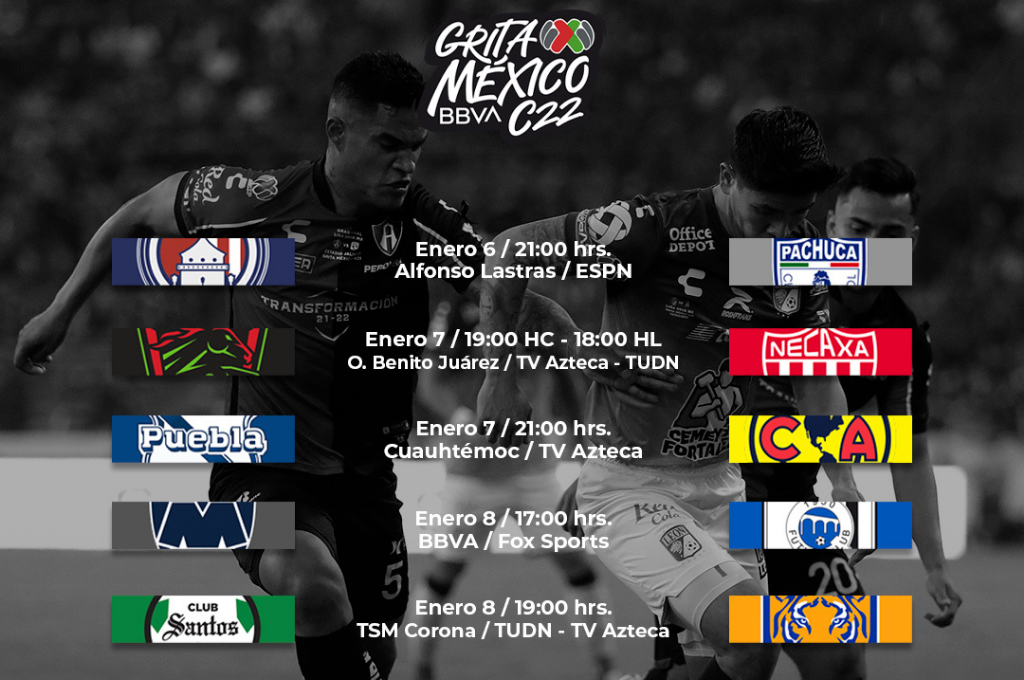 ¡Regresa el fútbol! Cuándo y por dónde ver los partidos de la jornada uno del Clausura 2022 de la Liga MX