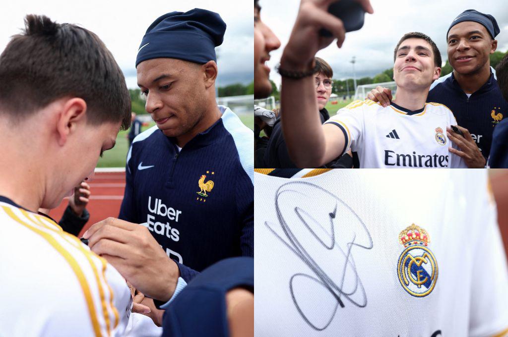 Mbappé es del Real Madrid: El delantero francés empieza a firmar camisetas del conjunto blanco previo a su fichaje oficial